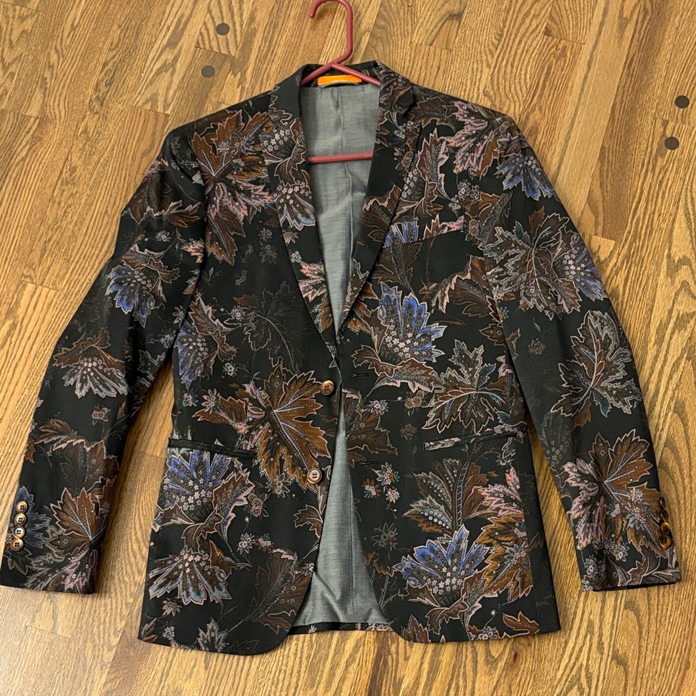 TALLIA Black Floral Blazer